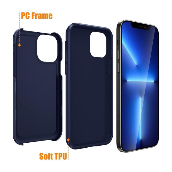 KOVASIA iPhone 13 Pro Max Case - Shockproof, Drop-Proof, Slim Design - Blue - Picture 5 of 16